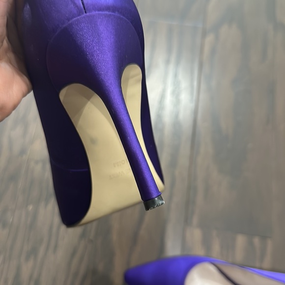 Nine West ~ Emmala Purple Satin Pointy Toe Pump - Picture 3 of 4